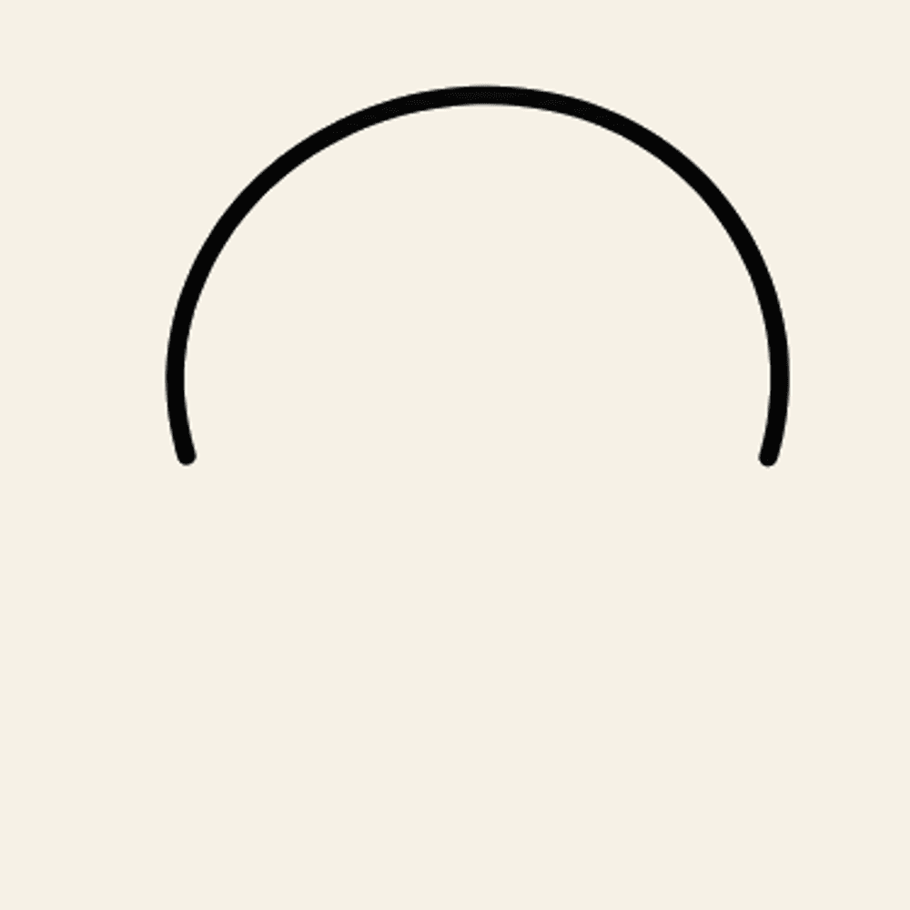 Step 1 of how to draw a skull: Draw the top of the head